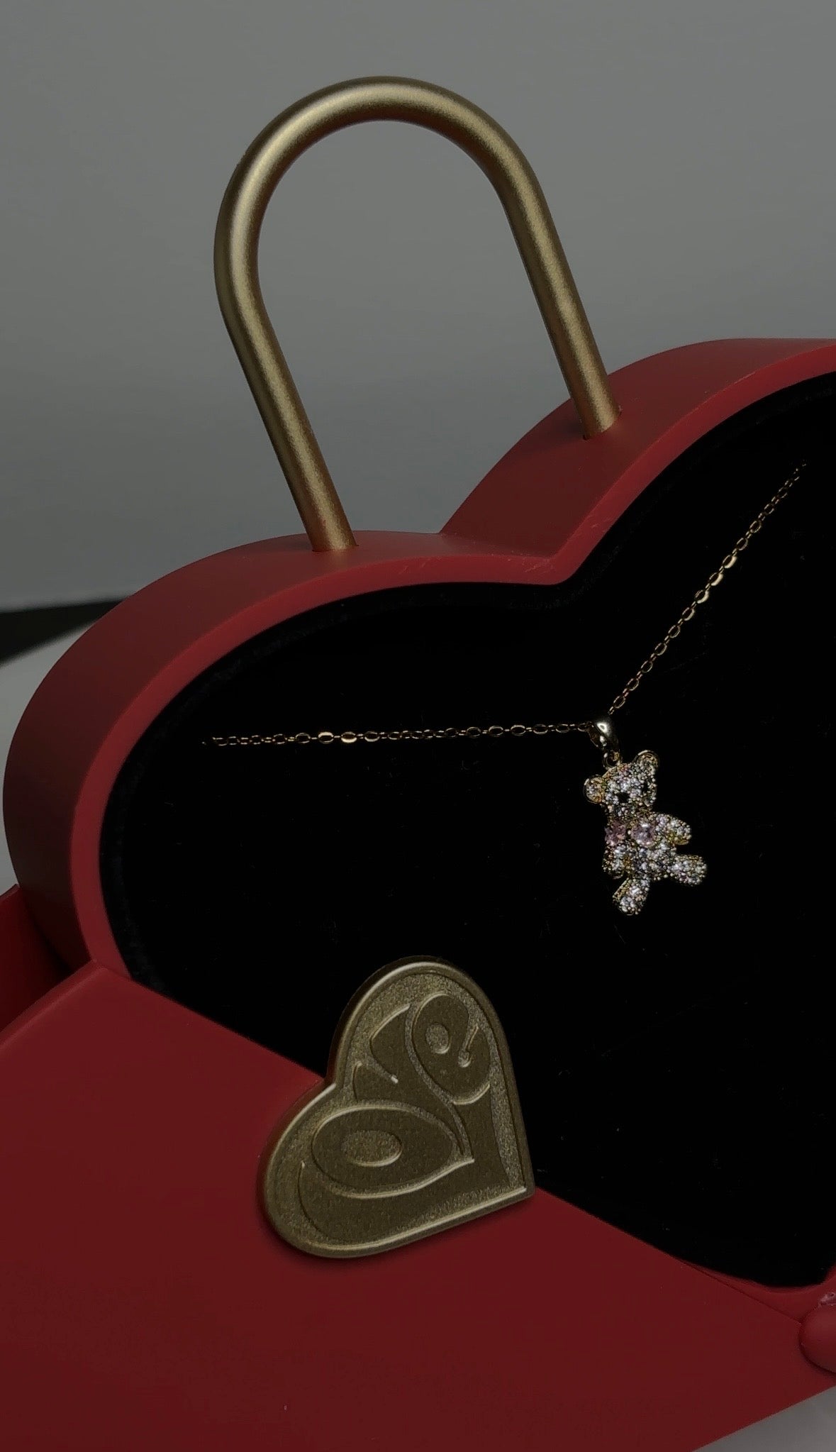 CLEARANCE : Bow Tie Bear Necklace