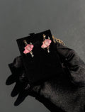 Necklace: pink clouds