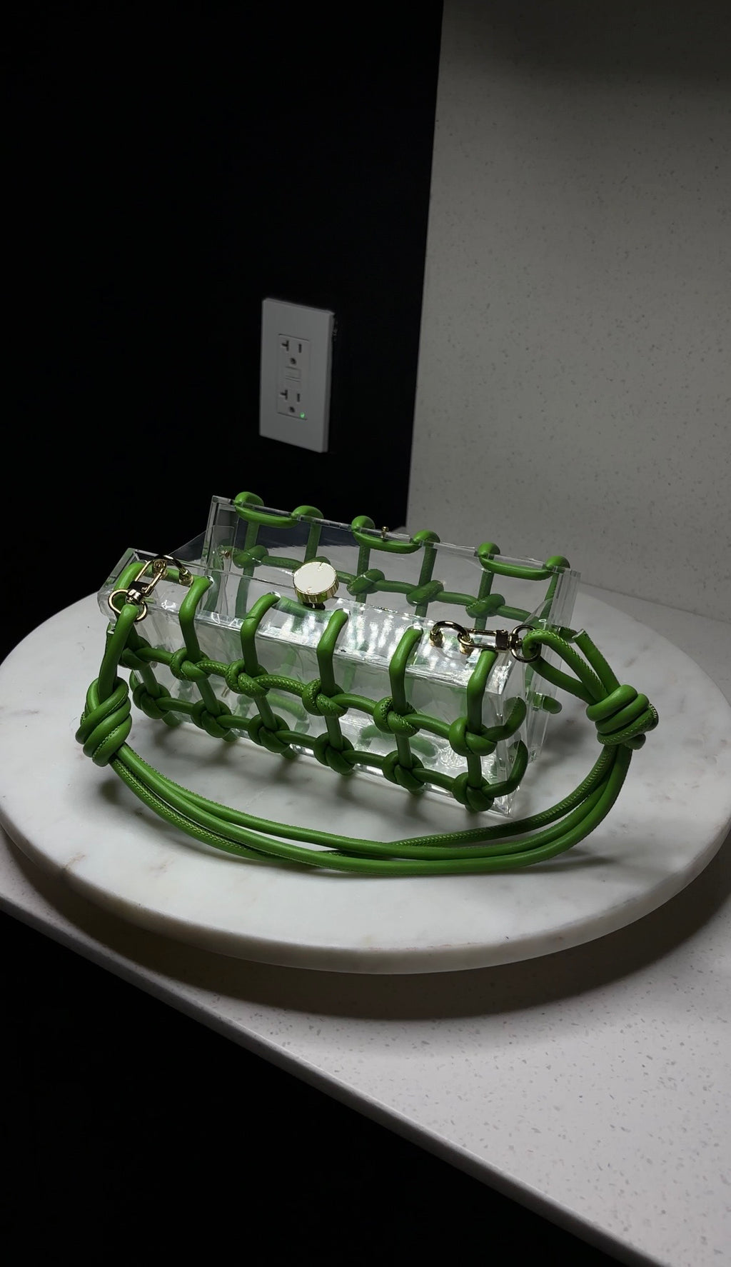 WHOLESALE CLEARANCE :Acrylic Clutch Bag Medium size ( 3pcs wholesale count )